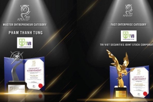 DOANH NHÂN PHẠM THANH TÙNG VÀ CHỨNG KHOÁN TRÍ VIỆT ĐƯỢC TÔN VINH TẠI APEA 2021